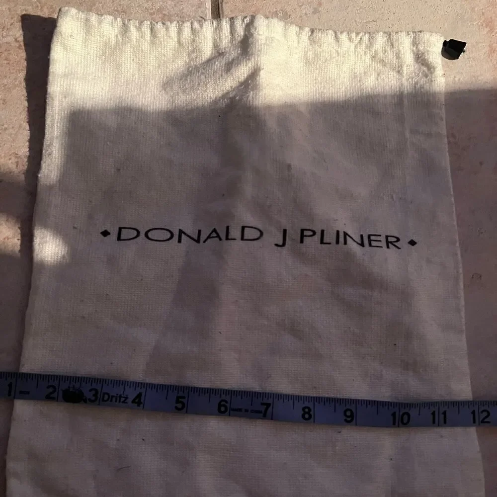 donald j pliner large dust bag purse shoes duffle handbag